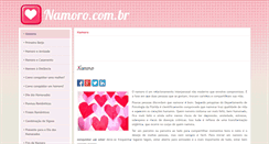 Desktop Screenshot of namoro.com.br